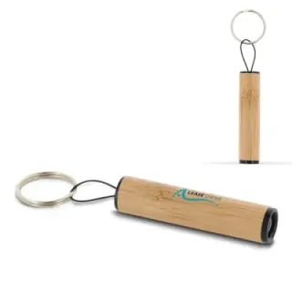 Flashlight keychain bamboo - LT93316 (gadzety reklamowe)